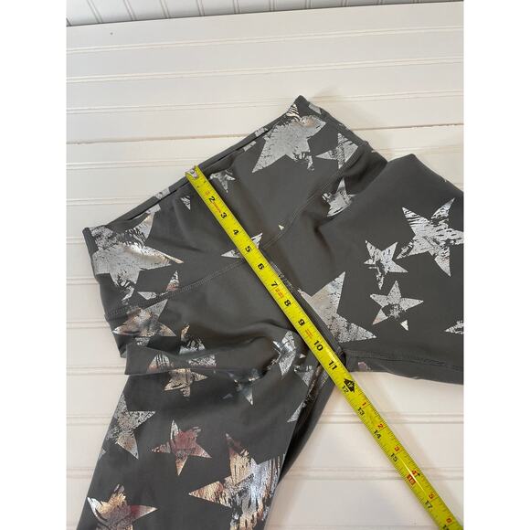 Aerie Gray Velvet & Star Print Pull on Leggings Bundle OF 2 Size M - Picture 4 of 9